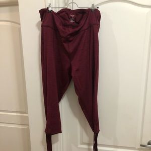NWOT Red Torrid Leggings With Cute Calf Wrap